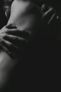 hand on a naked back