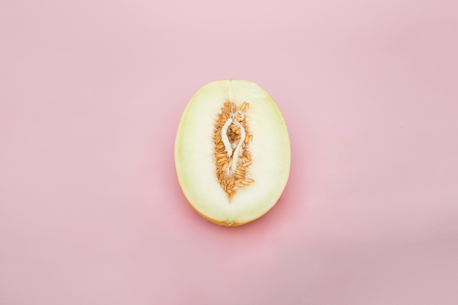 yellow fruit sliced in half